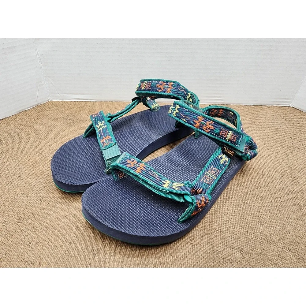 Teva Sandals Kids 5 Original Universal Blue Gecko Navy